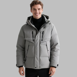 Doudoune de Running Extérieure en Duvet Homme, Veste à Capuche Zippée pour Affaires, Blouson de Motard Personnalisé, Manteau, Veste de <span class=keywords><strong>Ski</strong></span> Softshell - Product Image 2