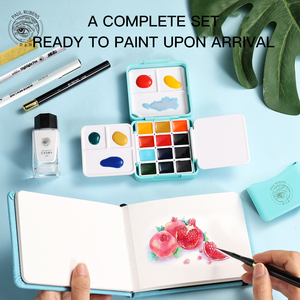 Rubens Factory verbessert Aquarellfarben-Reiseset, kundenspezifische Anpassung, Großhandel, hochwertige Aquarellfarben - Product Image 4