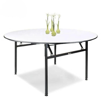 Table de banquet ronde personnalisable pour événements et salles de réunion