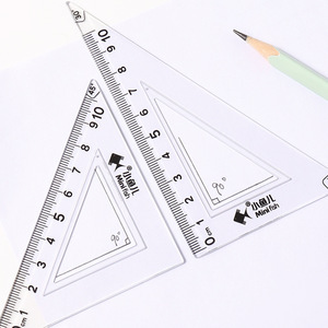 Little Fish Student Protractor 180 Degree Clear Plastic Angle Measuring <b>Tool</b> For School Geometry Drawing - Product Image 2