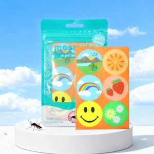 Patchs anti-moustiques pour bébé à la <span class=keywords><strong>citronnelle</strong></span> et à l'eucalyptus naturels, mignons, jetables, solides, écologiques, autocollants anti-piqûres portables pour le camping - Product Image 6