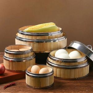 Alimentos Hechos a Mano para Vaporera de Bambú, Vaporizador Natural de 10 Pulgadas, Paquetes Listos, <span class=keywords><strong>Marca</strong></span> Personalizada, Adaptador para Dim Sum - Product Image 6