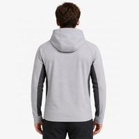 Chaqueta Cortavientos Impermeable de Nailon con Capucha y Cremallera UPF50+ para Hombre, con Logotipo Personalizado del Fabricante, para Senderismo y Camping al Aire Libre