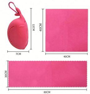 Serviette de sport rafraîchissante instantanée 15x15 pouces, séchage rapide et absorption de la transpiration, portable pour le voyage, le sport, le yoga et les activités de plein air - Product Image 3