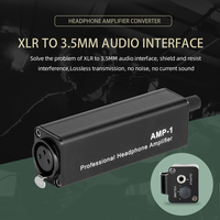 Amplificateur d'écouteurs intra-auriculaires personnel en métal à bas prix, convertisseur compact P1 stéréo XLR vers TRS 3,5 mm pour écouteurs