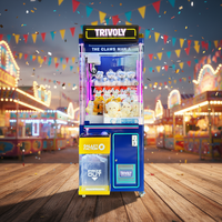 Nouvelle conception de machine à griffes de luxe avec LED, machine de jeu d'arcade et distributeur de peluches pour centre de jeux