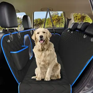 Waterproof Non-Slip Scratch Dog back Seat Bed Cover with Pocket for Cars Trucks SUV Jeeps