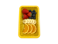 Barquette d'emballage blister personnalisée pour salades, fruits, viandes, légumes – Présentoir frais pour supermarché