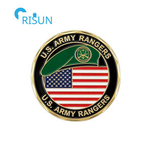 Insignes personnalisés d'infanterie à musket croisé, médaillon de ranger, pièces commémoratives, pièce de défi personnalisée pour ranger et infanterie - Product Image 6