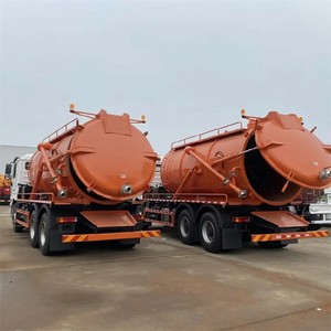 Camion d'aspiration des eaux usées Shacman 6x4, 18-25m3, camion de nettoyage des égouts à haut débit, norme d'émission Euro 3 - Product Image 6