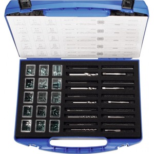 Kit de réparation de filetage Helicoil, métrique M2,5 à M6, jeu d'inserts en acier inoxydable pour usage standard - Product Image 1