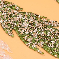 Offre Spéciale : Applique en résine et strass en forme de feuille pour sacs et vêtements DIY (par paire) LT2391