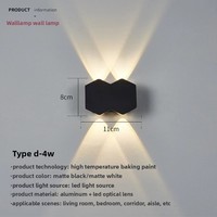 Éclairage mural LED étanche moderne et minimaliste pour intérieur, idéal pour salon, fond TV, escalier, couloir, en plastique