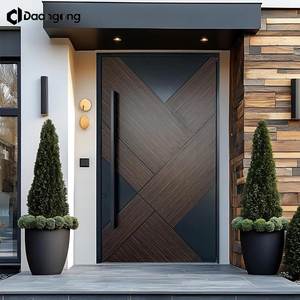 Cancello Esterno in Alluminio con Design Moderno a Doghe per Giardino Anteriore di Casa Contemporanea - Product Image 1