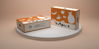 Boîte en carton personnalisée de fruits cerises fraîches de haute qualité du Vietnam feuille d'or imprimée avec logo personnalisé pour papier de qualité Sushi