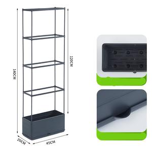 Marco de crecimiento de plantas de alambre de hierro cuadrado, jaula de tomate, ruedas de enrejado de verduras trepadoras para macetas y jardineras - Product Image 6