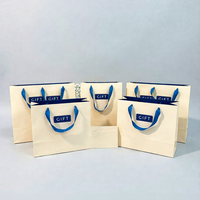 Sac cadeau en carton blanc avec logo personnalisé, sacs en papier pour vêtements