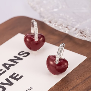 Pendientes de diamante de laboratorio, aretes de turquesa, aretes de esmeralda, aretes de tulipanes, aretes de moissanita con doble piedra. - Product Image 1