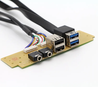 Personalizado multifunción Sata a dual USB 2,0 3,0 PC Case Cable de computadora 3,0 Kabel 5Gbps Snelle Data Sync Cord Adapter Hard Driver