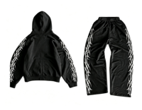 Nouveau Sweat-shirt Homme Hiver 2026 Décontracté Personnalisé avec Logo Imprimé en Relief, Motif Graphique Thermocollé, Coupe Oversize, Effet Délavé Acide, Lourd, à Capuche Zippée