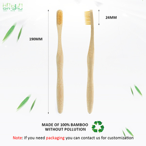 Eco Friendly Bamboo <strong>Toothbrush</strong> Biodegradable Compostable Handle Plastic Free - Product Image 2