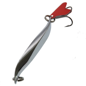 Lot de leurres de pêche à la cuillère pour lancer longue distance, chromés, 30g - Product Image 2