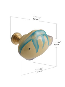 Jaya Hiện Đại Thị Trấn Nhỏ Hoa Brass Gốm Xử Lý Phim Hoạt Hình Động Vật Tủ Quần Áo Tủ Giày Lưu Trữ Cá Cho Nhà Tổ Chức - Product Image 5