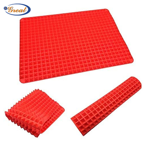 2023 Top Seller Non-stick 16*11inch BBQ Pyramid <b>Silicone</b> <b>Baking</b> Mat Microwave Oven <b>Baking</b> Pizza <b>Silicone</b> <b>Baking</b> Mat - Product Image 3