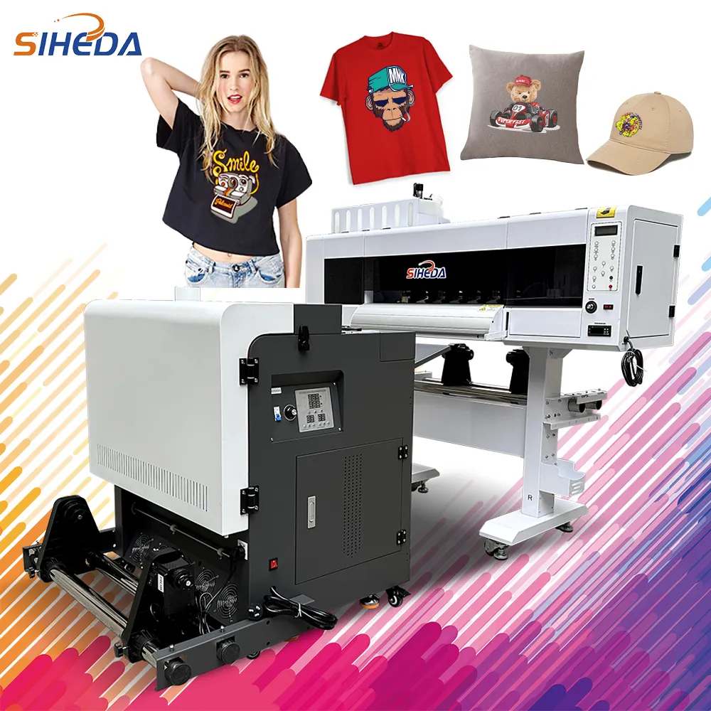 2024 di vendita calda macchina stampante DTF 60 cm DTF stampante e sistema Shaker per t-shirt personalizzata