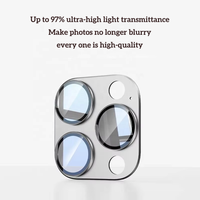 Protection d'écran en verre arrière intégrée avec colle complète pour objectif d'appareil photo de téléphone en gros pour iPhone 17 16 15 14 13 12 Pro Max