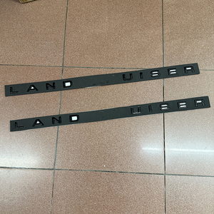 Emblema para LANDCRUISER LAND CRUISER en Negro/Plata Letras para Coche Capó Delantero Parrilla Insignia Maletero Trasero Calcomaní<span class=keywords><strong>a</strong></span> Adhesiva Estilo Hecho de ABS - Product Image 5