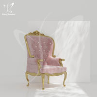 Tabouret en similicuir économique, vente en gros pour petites usines, moderne, de luxe, style Royal Beauty, pour salon de manucure, rose, trône de pédicure