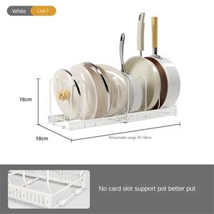 Gabinetes de Cocina Modernos, Ecológicos, Independientes, de Múltiples Niveles y Ajustables, con Estantes para Ollas Integrados y Estantes Retráctiles para Tapas de Ollas - Product Image 6