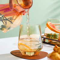 Ensemble de Carafe à eau et pichet en verre Borosilicate de 1300ml, avec couvercle à bille et gobelet