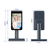 Sistema de cámara de reconocimiento facial biométrico de 8 pulgadas Máquina DE ASISTENCIA RFID Panel de control de acceso basado en Android usando Eigenfaces