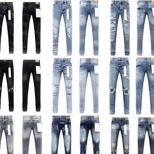 <span class=keywords><strong>Jeans</strong></span> viola alla moda, stile casual da <span class=keywords><strong>uomo</strong></span>, design strappato, slim fit, skinny, in denim, <span class=keywords><strong>di</strong></span> <span class=keywords><strong>marca</strong></span>. - Product Image 1