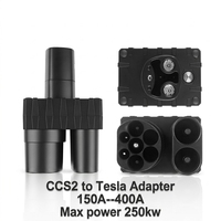 Adaptateur de charge rapide portable DC pour VE avec logo personnalisé, convertisseur CCS Combo 2 250A avec prise et sortie CCS1/CCS2, direct usine