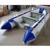 Bateau pneumatique en contreplaqué, bateau pneumatique, radeau de sauvetage gonflable, bateau de 3,8 m avec moteur électrique