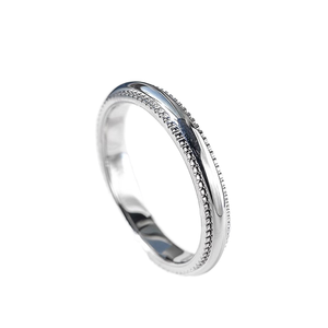 Classic Hot Selling Classic Plain 925 Silver Women's Wedding <b>Ring</b> Unisex Classic Style <b>Couple</b> Set for Anniversary & Party Gift - Product Image 1