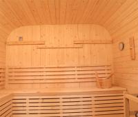 Sauna électrique extérieur en bois massif pour jardin, cour arrière, sauna à vapeur pour 6 personnes