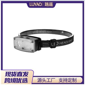 Outdoor Wave Sensor Headlamp HP2308 3W <b>LED</b> USB Rechargeable Multi Functional <b>Work</b> Fishing <b>Light</b> - Product Image 4