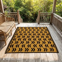 Tapis de sol polyvalent en coton pur tissé à la machine, moelleux à poils moyens, pour salon et chambre à coucher, décoration intérieure