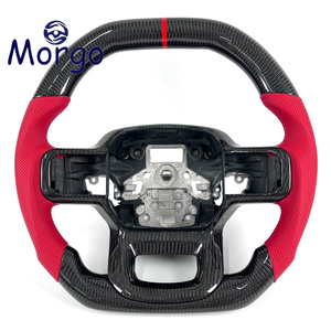 Accessoires intérieurs de voiture personnalisés, volant sport en fibre de carbone adapté à Ford Raptor F150 SVT <span class=keywords><strong>RAP</strong></span> F250 F350 - Product Image 1