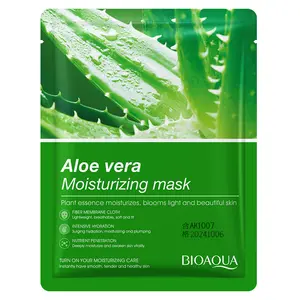 BIOAOUA Beauty Natural Fruit Plant Face Masks Skin Care Moisturizing Oil-Control Shrink Pores Facial Wrapped Sheet 8Pcs /Lot