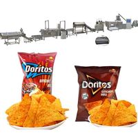 Vente directe d'usine, extrudeuse, machines à nachos, ligne de production de collations, doritos, machine à fabriquer des chips de maïs, bugles