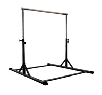 Barre horizontale de gymnastique réglable en hauteur pour entraînement à domicile, équipement de gym pour enfants et filles avec tapis