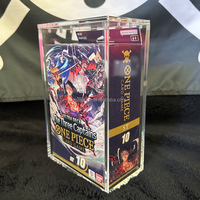 SHP Acrylique One Piece Booster Box Jeu de cartes Anglais Trois Capitaines Rassemblement pour Ultimate Captains Starter Deck ST-10 ST-13 Case
