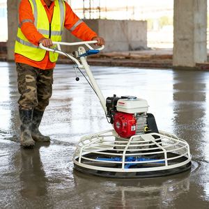 BMP100 Peru Type Gasoline Engine Concrete Power Trowel <b>Machine</b> with Gearbox & Bearing 5.5-9hp Short Turning Radius - Product Image 1