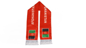 Écharpe Drapeau de l'Afghanistan en Gros, Produits Personnalisés pour Supporters de Football, Écharpe Drapeau National, Écharpes à Pompons, Châle - Product Image 4