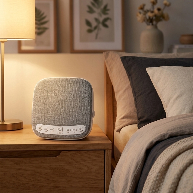 Rechargeable White Noise Machine Natural Voice Sleep Therapy Sound Device Timing Sleep Aid Soothing Audio